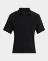 Issey Miyake Black Basics Polo Shirt