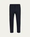Issey Miyake Pinstripe Pattern Straight Trousers In Navy