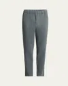 Issey Miyake Men's Pleated Pull-on Pants In Gray