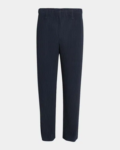 ISSEY MIYAKE MEN'S PLEATED STRAIGHT PANTS