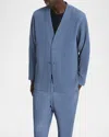 Issey Miyake Tailored Pleats 1 Blazer In Blue Gray