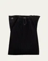 Issey Miyake Gray Pocket Bag In Black
