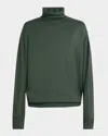 Issey Miyake Men's Smooth Wool Turtleneck In Khaki