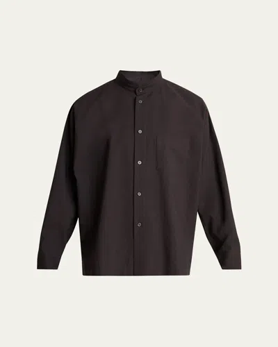 Issey Miyake Men's Streamline Cotton Button-down Shirt In Brown