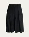 Issey Miyake Black Tailored Pleats 1 Shorts In Black