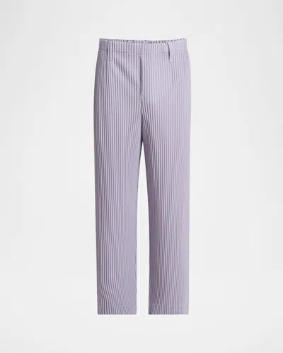ISSEY MIYAKE MEN'S TAILORED PLEATS STRAIGHT-LEG PANTS