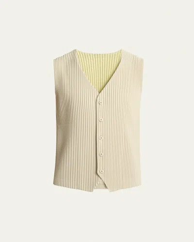 Issey Miyake Men's Tailored Pleats Vest