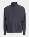 Issey Miyake Men's Waft Blouson Jacket In Gray