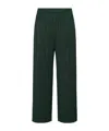 Issey Miyake Pleated Cropped Trousers In Green