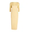 Issey Miyake Beige Merry Bicolor Midi Dress In Beige