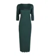 Issey Miyake Merry Bicolor Midi Dress In Green