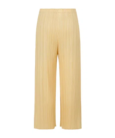 Issey Miyake Beige Monthly Colors August Trousers In 41 Beige