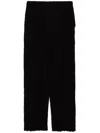 Issey Miyake Mesh Detailing Pants In 黑色