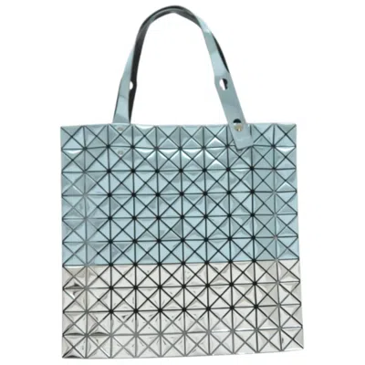 Pre-owned Issey Miyake Metallic Blue Elastane Polyester Brass Tote Bag () In Multi