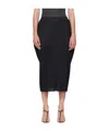 Issey Miyake Mid-may Lamp Shade Skirt In Black