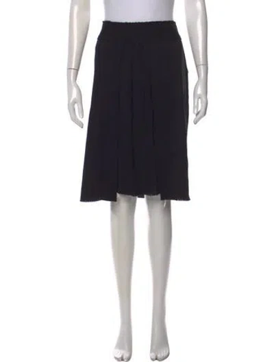 Pre-owned Issey Miyake Midi Length Skirt In Black