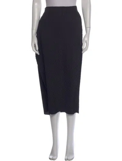 Pre-owned Issey Miyake Midi Length Skirt In Blue
