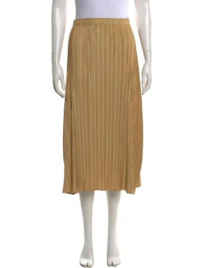 Pre-owned Issey Miyake Midi Length Skirt In Neutral