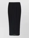 Issey Miyake Midi Skirt Featuring Pleated Design In Black