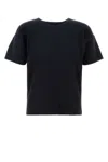 Issey Miyake Textured Pleated T-shirt With Classic Crewneck In Black
