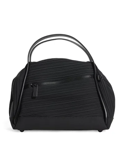 Issey Miyake Mini Bias Pleats Duffle Bag In Black