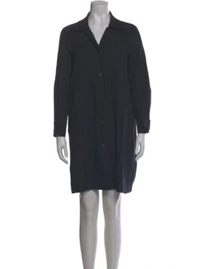 Pre-owned Issey Miyake Mini Dress In Gray