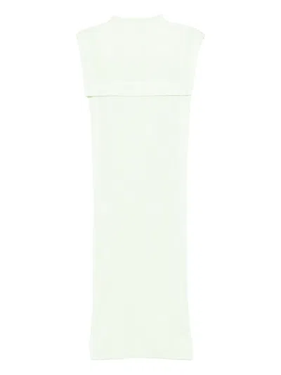 Issey Miyake Mock-neck Midi Dress In Green