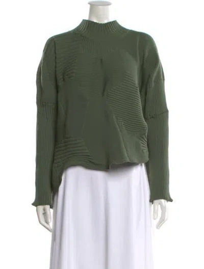 Pre-owned Issey Miyake Mock Neck Sweater W/ Tags In Green
