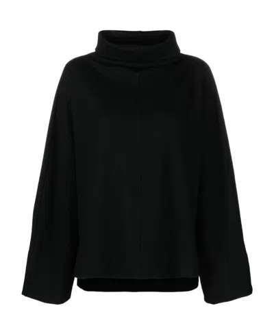 Issey Miyake Mock-neck Wide-sleeved Top In Black