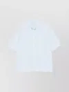 Issey Miyake Modern Short Sleeve Shirt Chest Pocket In White