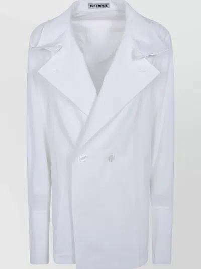 Issey Miyake Monsieur Shirt Blazer In White