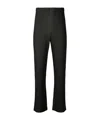 Issey Miyake Tailored Trousers With Button And Pleats In Black