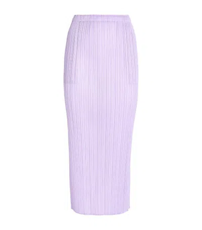 Issey Miyake Monthly Colors April Maxi Skirt In Purple