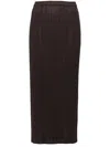 Issey Miyake Essential Pleated Skirt In Black