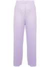 Issey Miyake Monthly Colors April Straight-leg Trousers In Violett