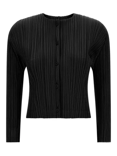 ISSEY MIYAKE CÁRDIGAN - NEGRO