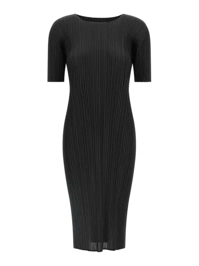 Issey Miyake Monthly Colors August Dress In Black