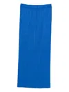 Issey Miyake Monthly Colors: August Pleated-pocket Midi Skirt In Blue