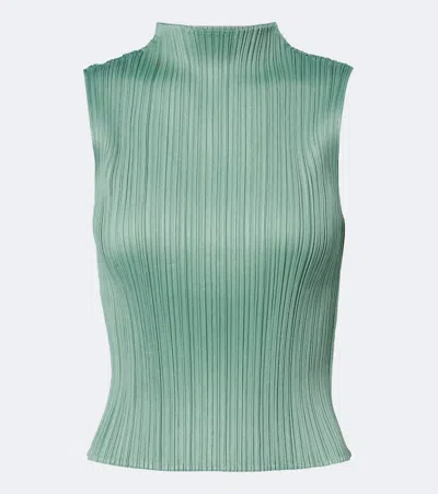 Issey Miyake August Top In Green