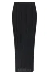 Issey Miyake Midi Skirt Featuring Pleated Design In Blue