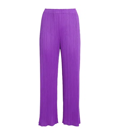Issey Miyake Monthly Colors August Wide-leg Trousers In Purple