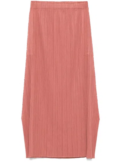 Issey Miyake Monthly Colors: December Midi Skirt In Braun