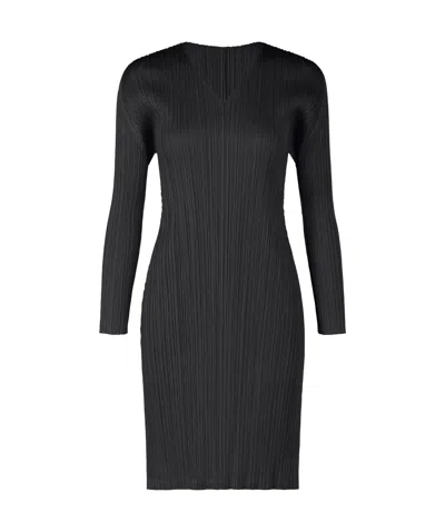 ISSEY MIYAKE PLEATS PLEASE ISSEY MIYAKE MONTHLY COLORS FEBRUARY V-NECK TUNIC