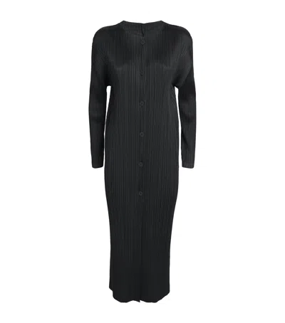 Issey Miyake Monthly Colors February Coat In Black