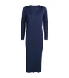 Issey Miyake Monthly Colors February Coat In Navy