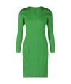Shop Issey Miyake February Dress In Green