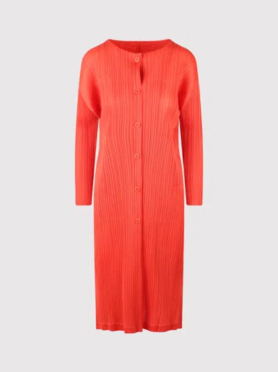 Issey Miyake Monthly Colors February Long Jacket Jackets Red