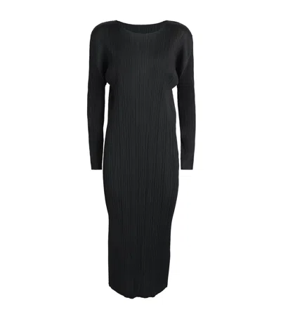 Issey Miyake Monthly Colors February Midi Dress In Black