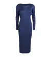 Issey Miyake Monthly Colors February Midi Dress In Navy