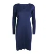 Shop Issey Miyake Monthly Colors February Midi Dress In Navy